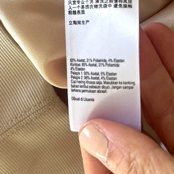 NWT‎ Karen Millen Midi Sheath Pencil Dress Cross Back Bodycon Ribbed Nude 6 - Picture 16 of 16